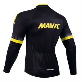 Wielershirt 2024 Mavic Lange Mouw - Zwart